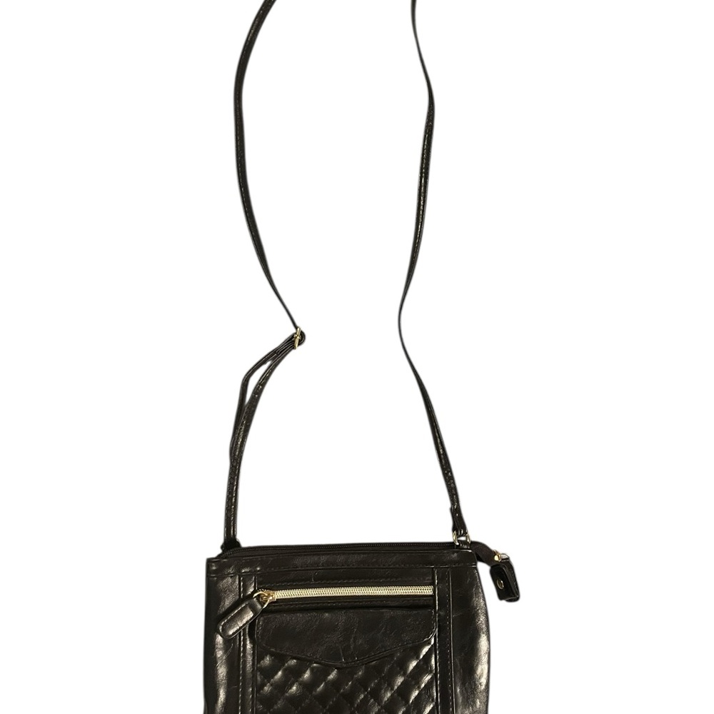 Elegant Black Quilted Crossbody Bag - Picture 3 of 5